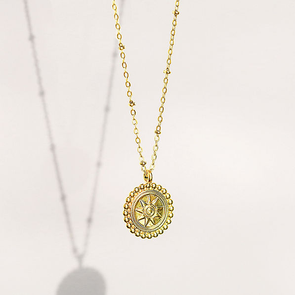 sunshine necklace back in gold