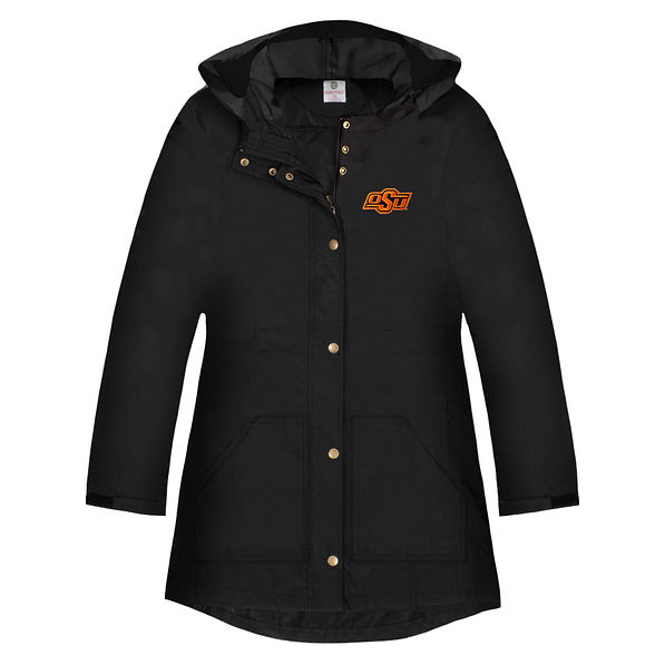 Oklahoma State Rain Jacket in Black