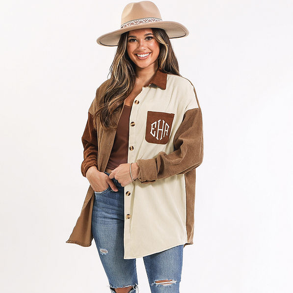 Monogrammed Button Down Shirt Tunic Marleylilly