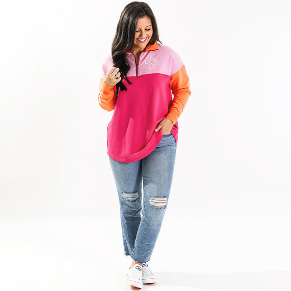 Personalized Quarter Zip Sweatshirt