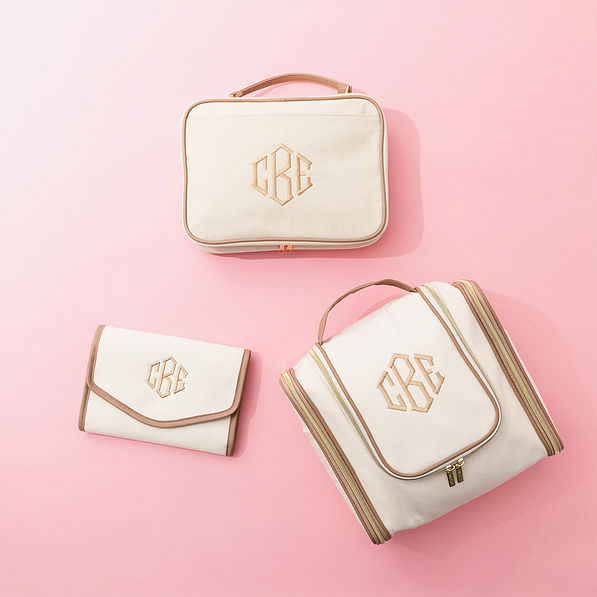 ivory travel jewelry organizer with toiletry bags