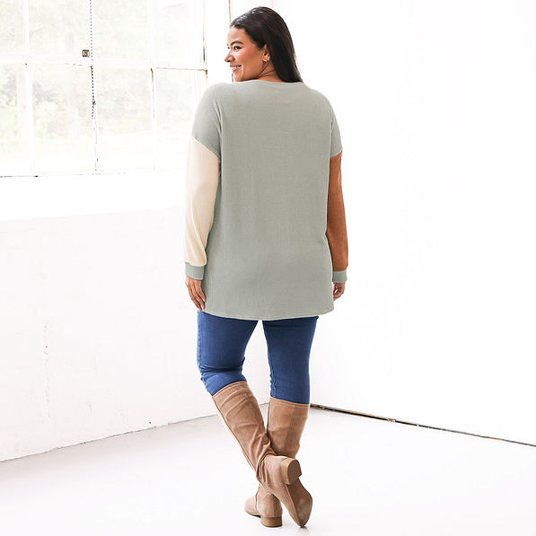 back of tunic leopard sweatshirt