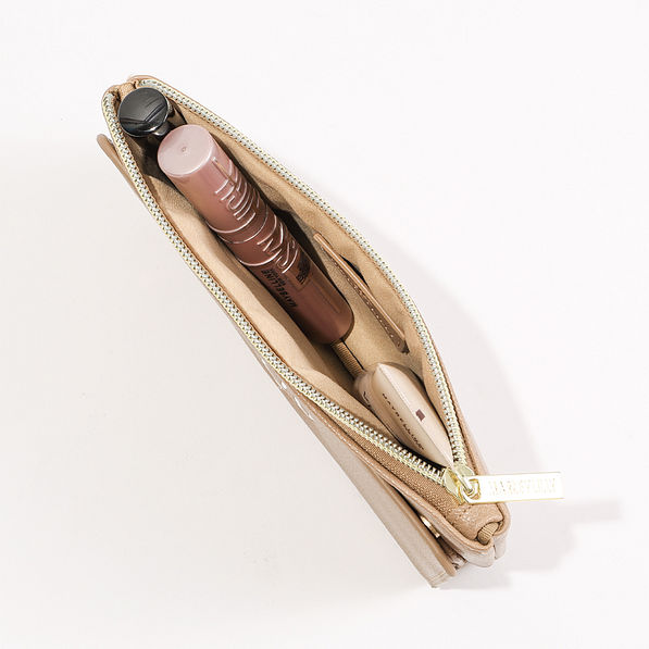 tan phone wallet inside shot