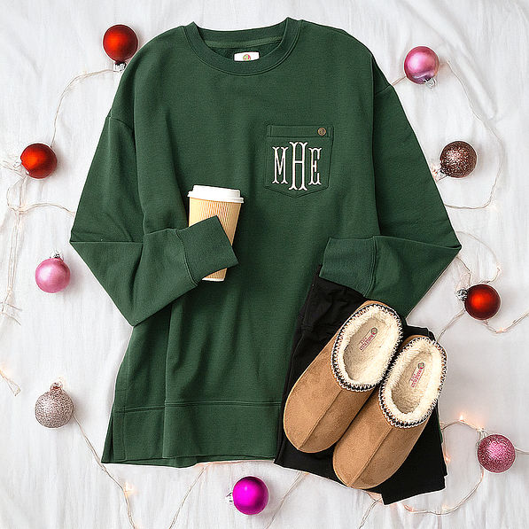 Monogrammed Crewneck Sweatshirt