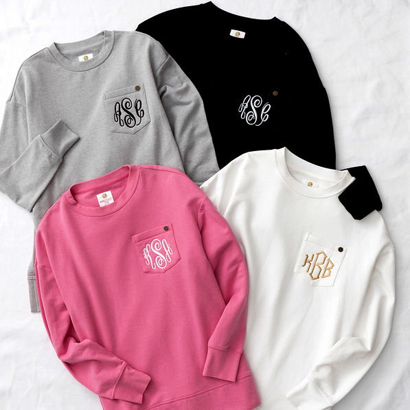 Monogrammed Crewneck Sweatshirt