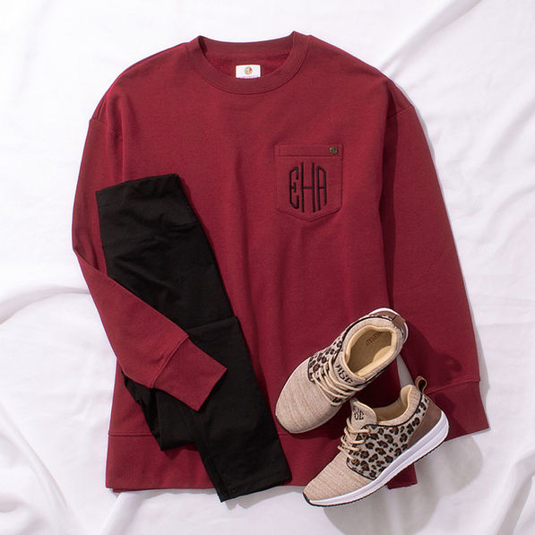 Monogrammed Crewneck Sweatshirt