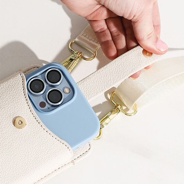 bone phone crossbody bag up close