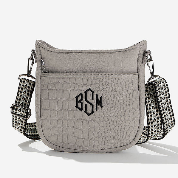 Personalized Textured Neoprene Crossbody | Marleylilly