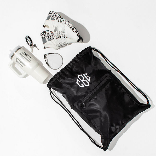 Monogrammed Cinch Bag