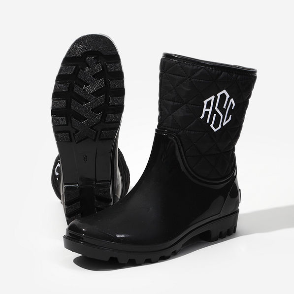 Monogrammed Rain Boots