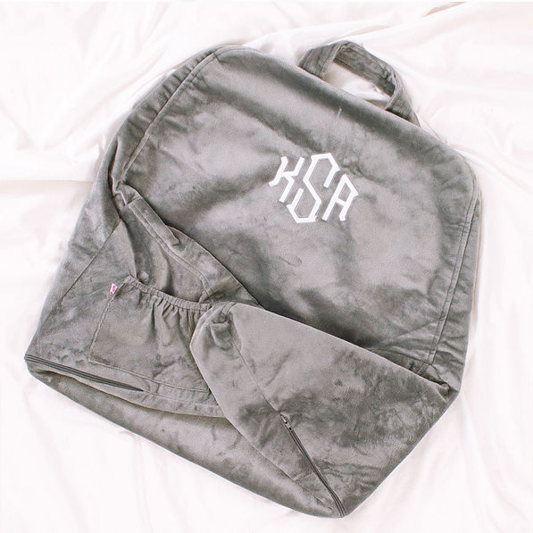 grey lounge pillow cover folded