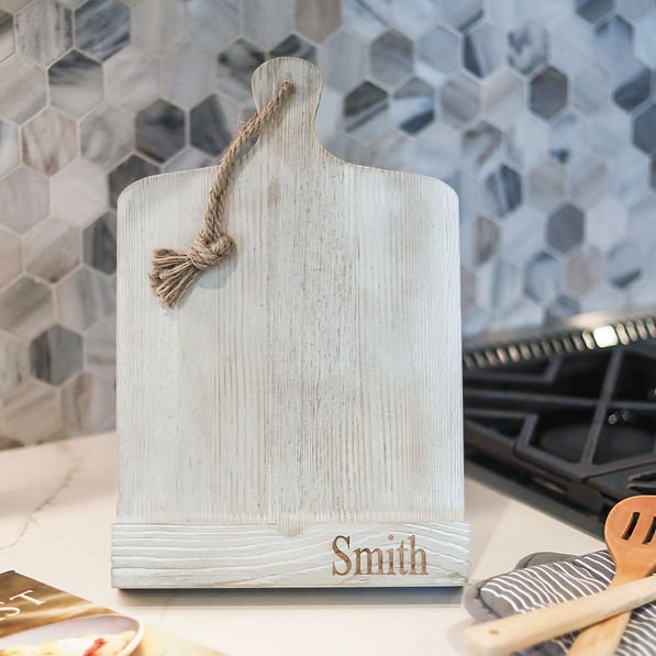 Monogrammed Cookbook Stand