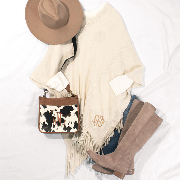 Ivory Poncho OOTD