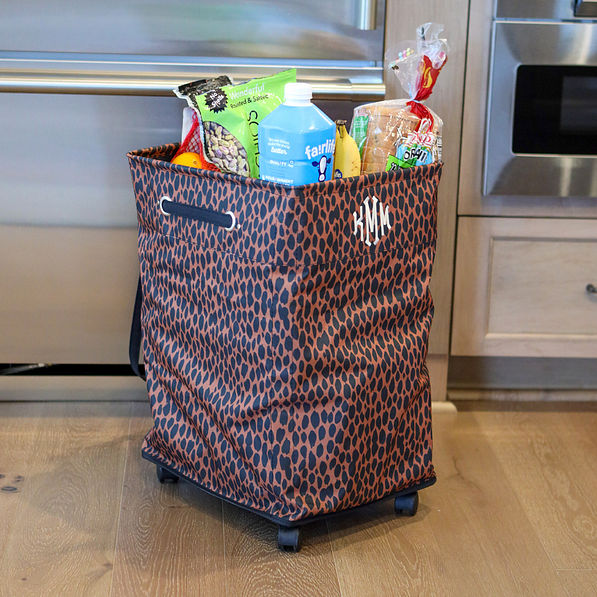 Personalized Collapsible Rolling Cart | Marleylilly