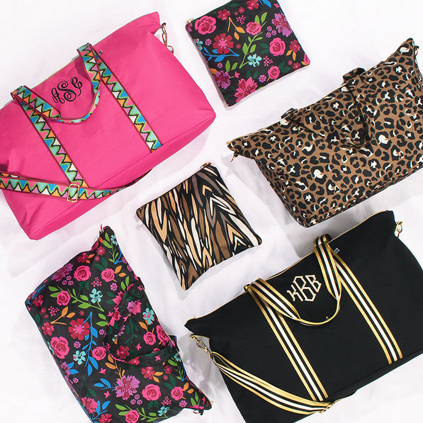 Leopard and floral online weekender bag