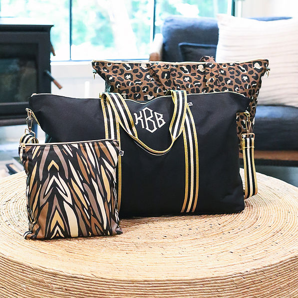Monogrammed Travel Bag Set