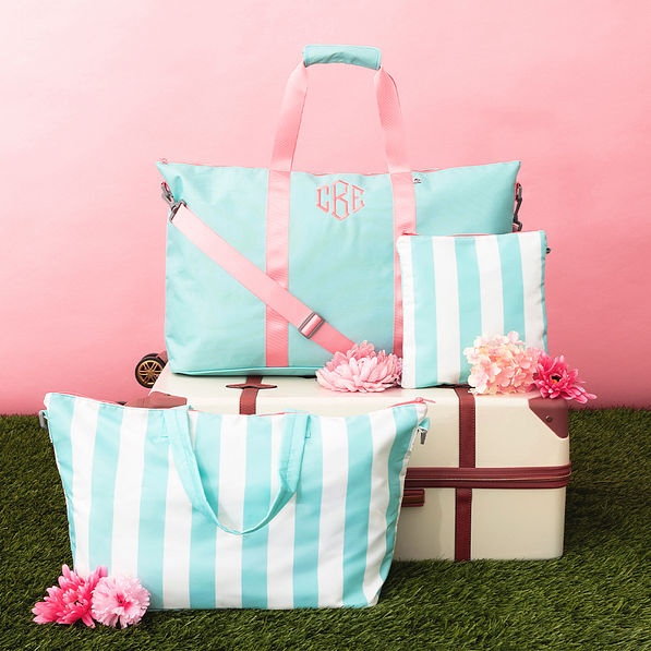 mint travel bag set studio shot