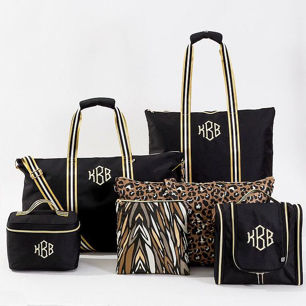 Black with gold webbing collection