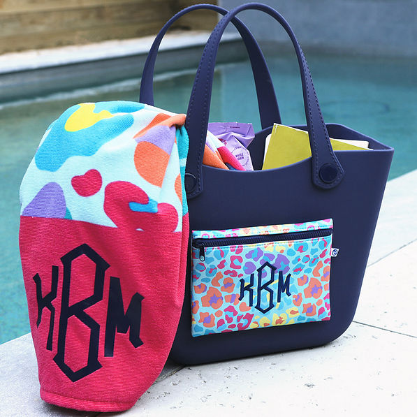 Personalized beach towel in Waterproof Beach Bag