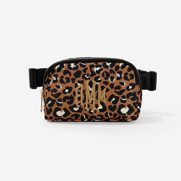 Leopard Pattern Chest Bag, Zipper Fanny Pack, Waist Bag Phone Bag