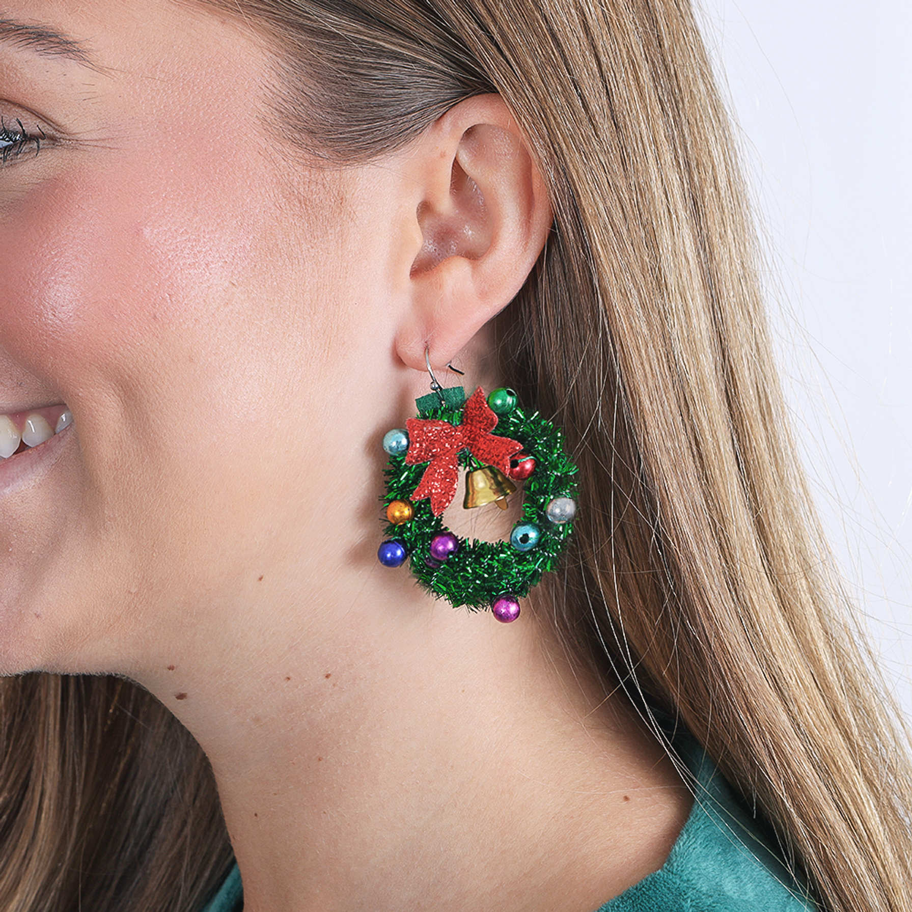 Christmas Wreath Earrings | Marleylilly