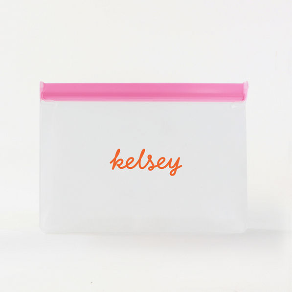 Monogrammed Airtight Dry Bag in Pink