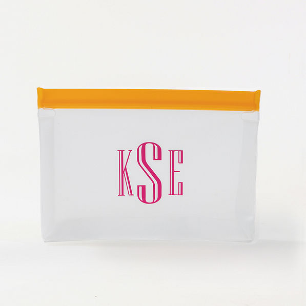 Monogrammed Airtight Dry Bag in Orange