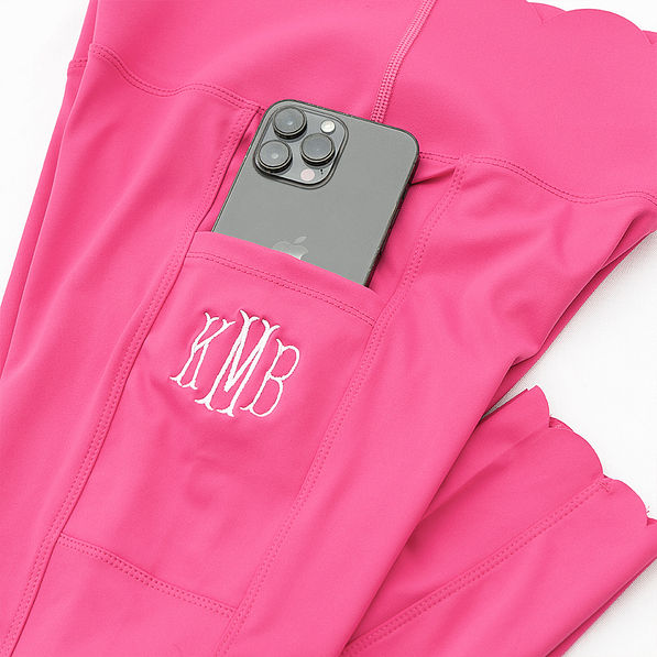 hot pink leggings close up shot