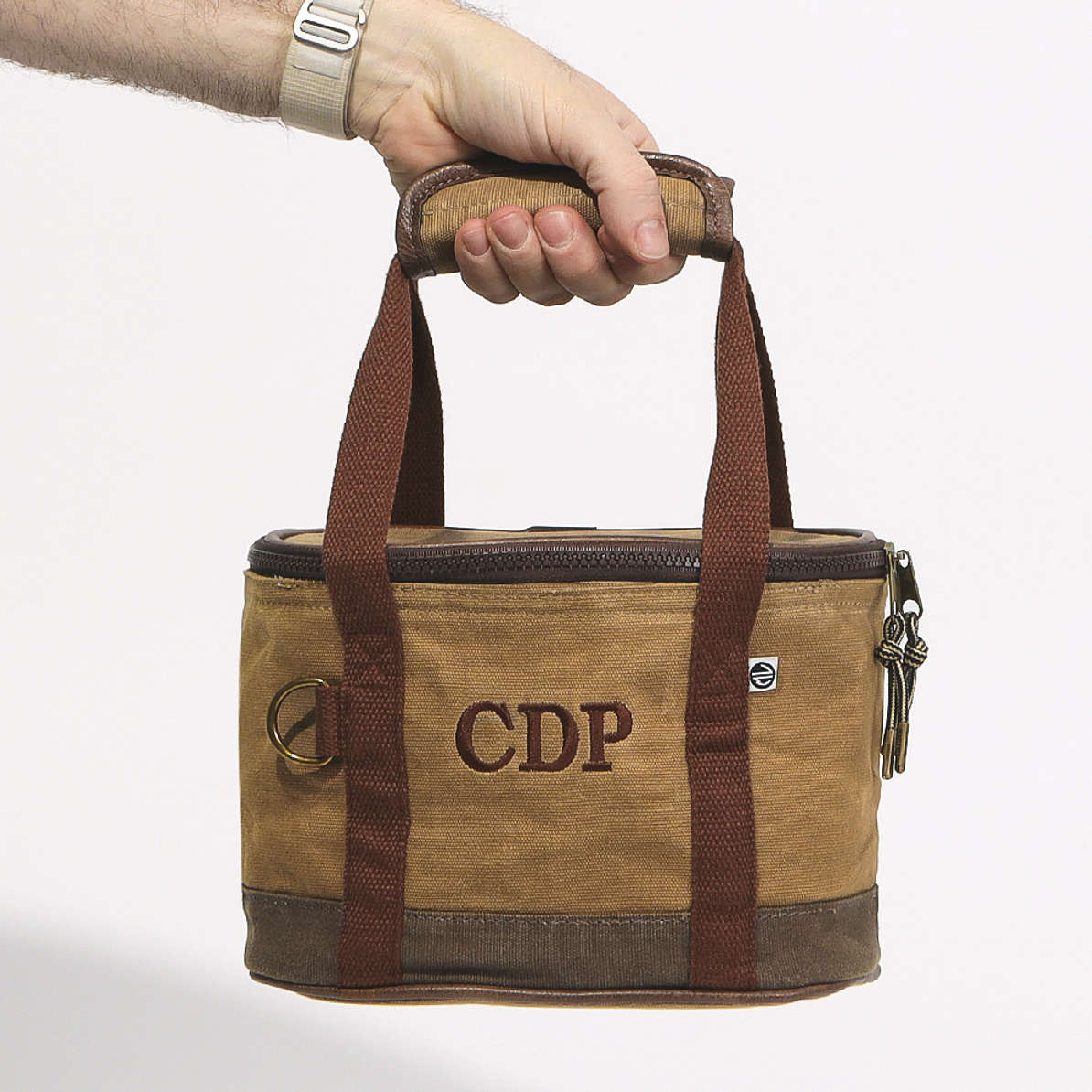 Personalized Waxed Canvas Small Cooler Marleylilly