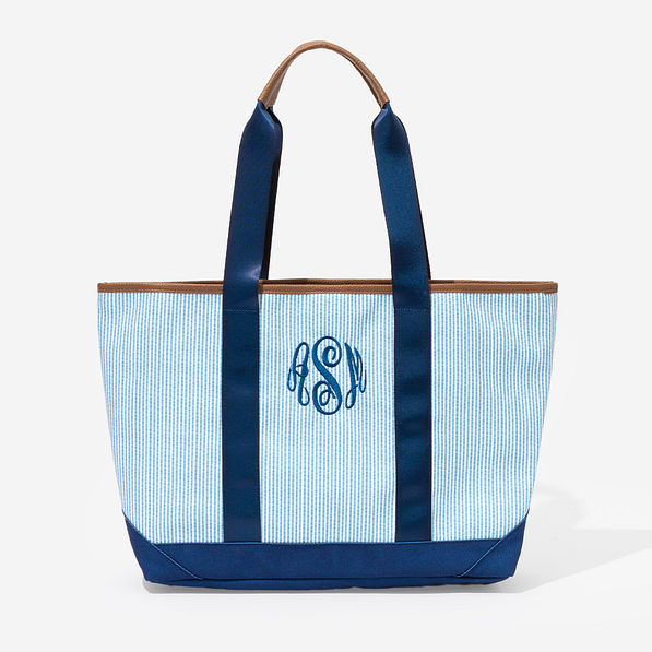Monogrammed Boat Tote