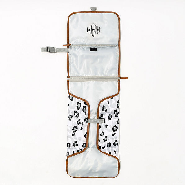 black sassy spots baby changing pad inside