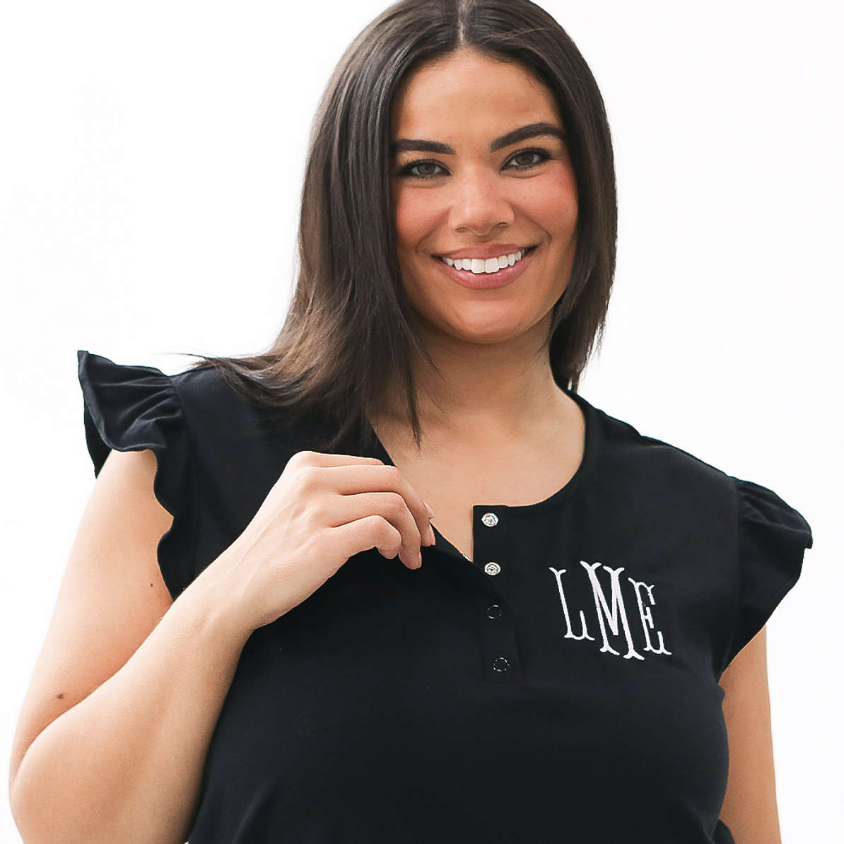 Marley Lilly Personalized Ruffle Pajama Set | Marleylilly