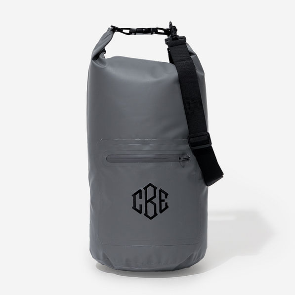 Monogrammed Dry Bag in Gray
