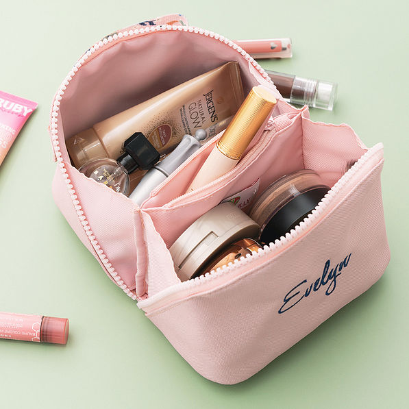 inside of autumn whimsy make up bag