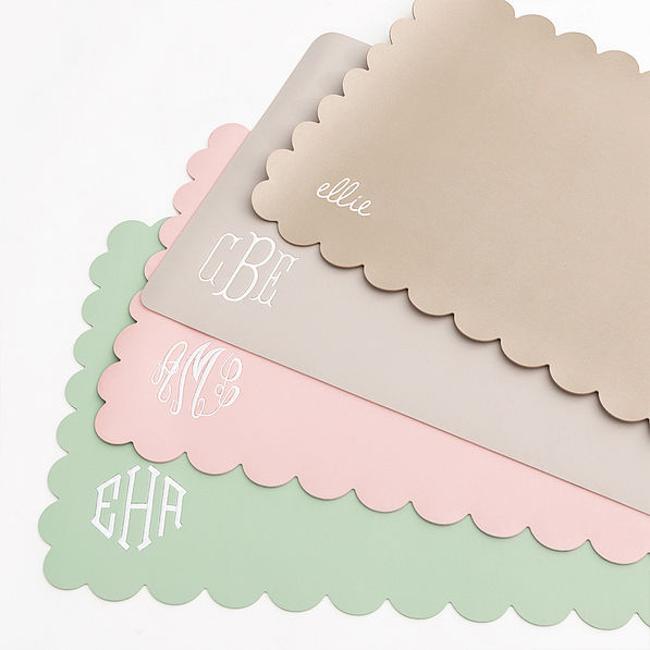 Monogrammed Desk Mat