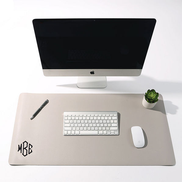 Monogrammed Desk Mat