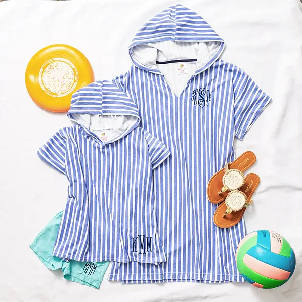 Monogrammed Terry Cover Up