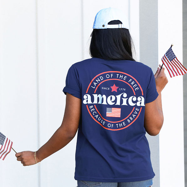 Personalized Land of the Free T Shirt Marleylilly