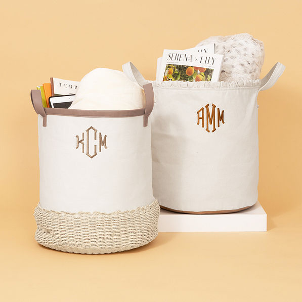 Monogrammed Storage Basket