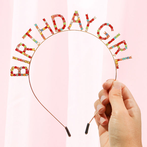 Rhinestone Birthday Headband