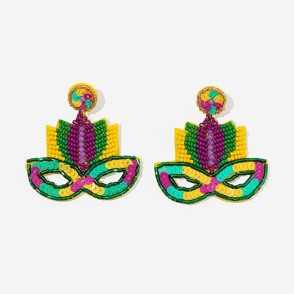 Mardi Gras Earrings