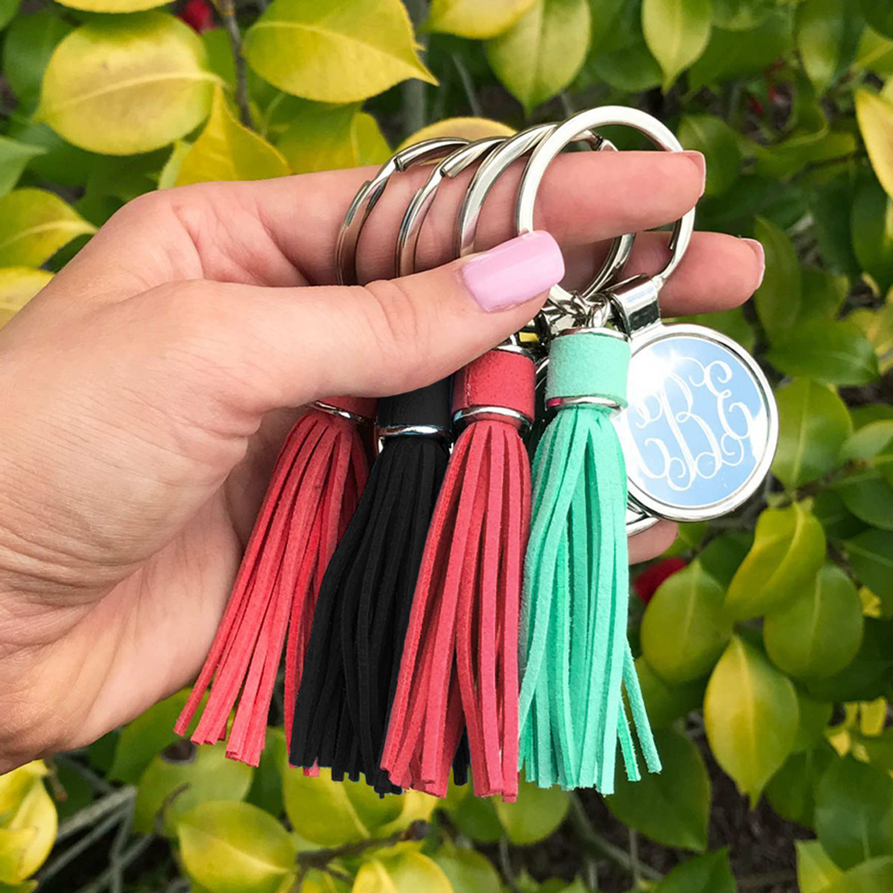 Personalized Tassel Keychain Marleylilly