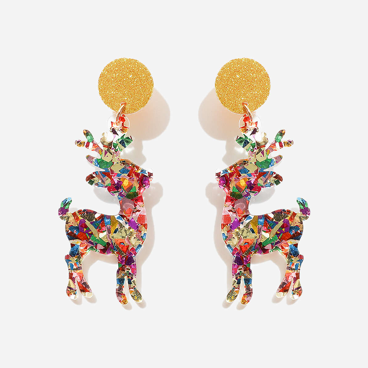 Resin Reindeer Earrings Marleylilly