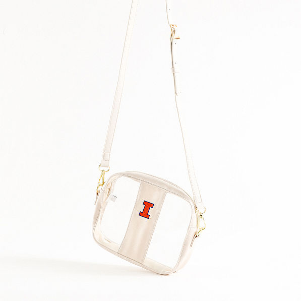 illinois bone clear stadium crossbody studio shot