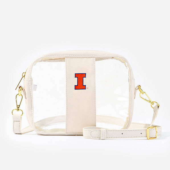 illinois fighting illini clear stadium crossbody bag