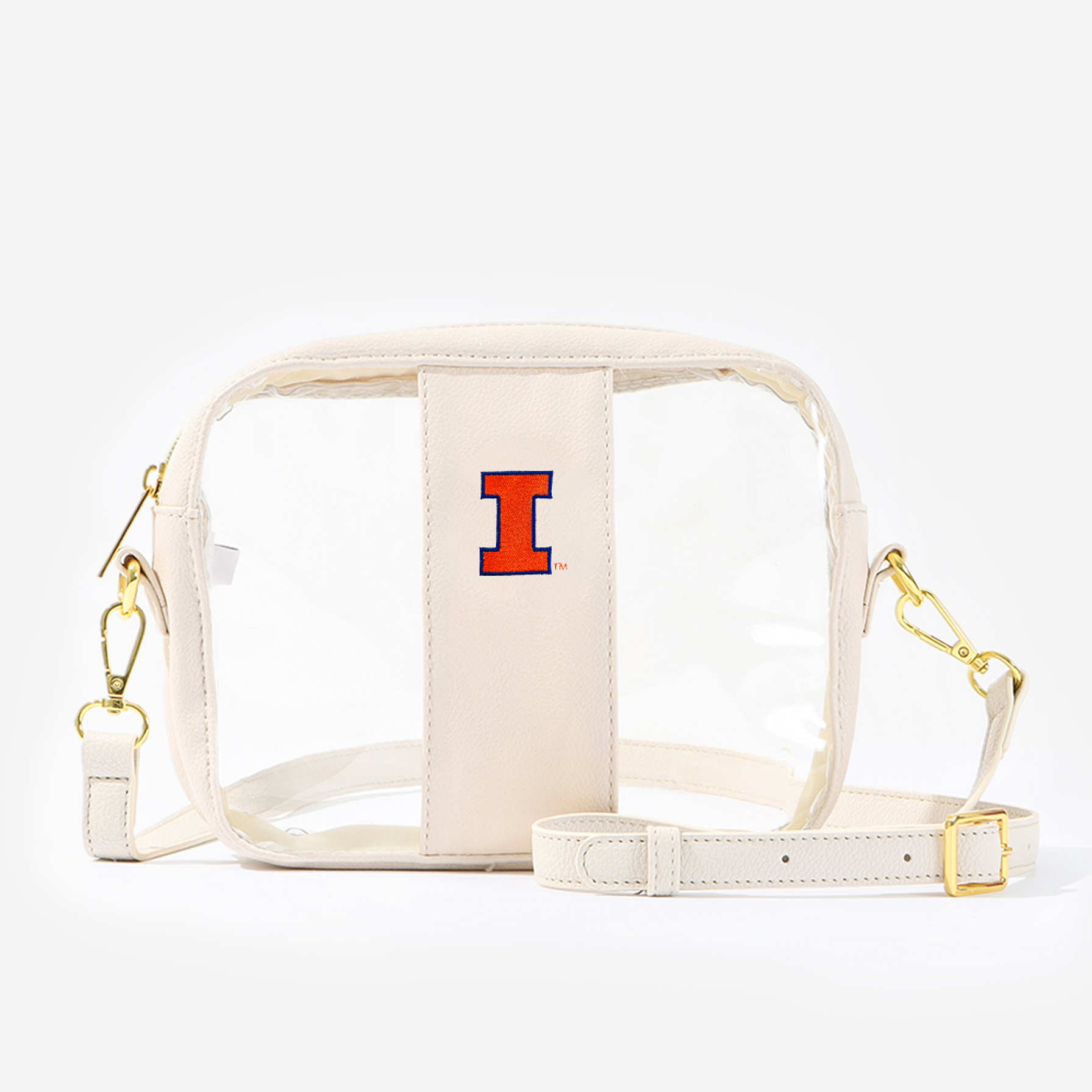 Illinois Fighting Illini Clear Stadium Crossbody Bag Marleylilly