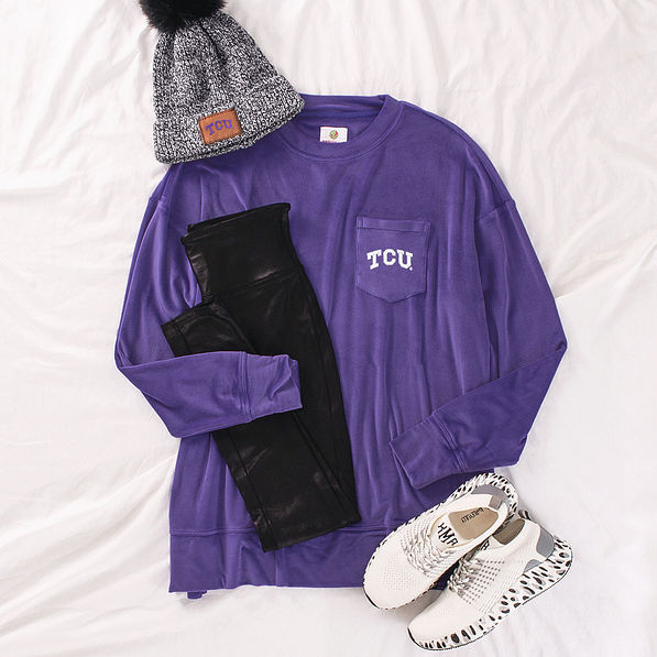 TCU Horned Frogs Softspun Sweatshirt OOTD