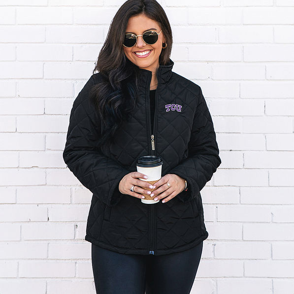 Megan in TCU Puffer Jacket