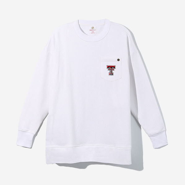 Texas Tech Red Raiders Crewneck Sweatshirt in White