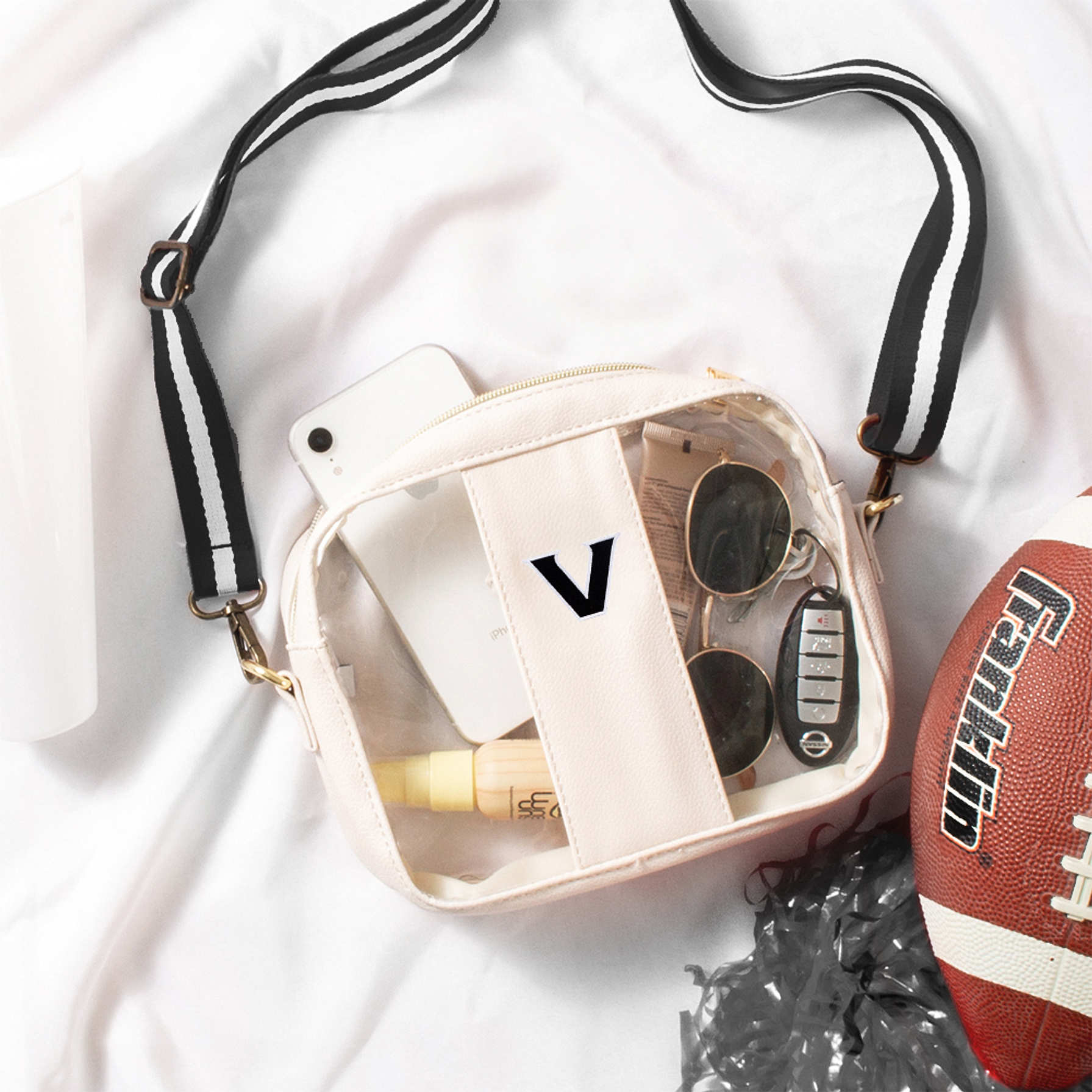 Vanderbilt Commodores Clear Stadium Crossbody Bag Marleylilly